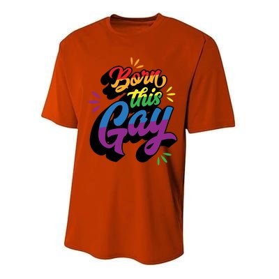 Born This Gay Funny Trendy Lgbtq Pride Cute Queer Aesthetic Cute Gift Performance Sprint T-Shirt