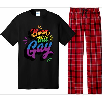 Born This Gay Funny Trendy Lgbtq Pride Cute Queer Aesthetic Cute Gift Pajama Set