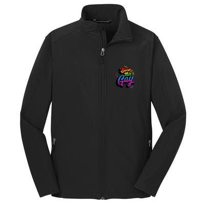 Born This Gay Funny Trendy Lgbtq Pride Cute Queer Aesthetic Cute Gift Core Soft Shell Jacket