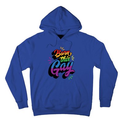 Born This Gay Funny Trendy Lgbtq Pride Cute Queer Aesthetic Cute Gift Hoodie