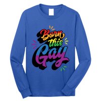 Born This Gay Funny Trendy Lgbtq Pride Cute Queer Aesthetic Cute Gift Long Sleeve Shirt