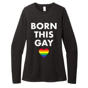 Born This Gay Lgbtqia+ Rainbow Flag Csd Gift Womens CVC Long Sleeve Shirt