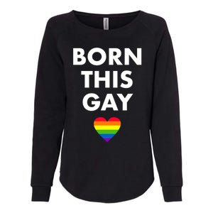 Born This Gay Lgbtqia+ Rainbow Flag Csd Gift Womens California Wash Sweatshirt