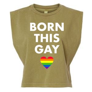 Born This Gay Lgbtqia+ Rainbow Flag Csd Gift Garment-Dyed Women's Muscle Tee