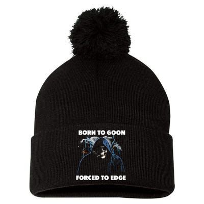 Born To Goon Forced To Edge Pom Pom 12in Knit Beanie