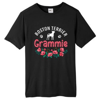 Boston Terrier Grammie Gifts Mom Funny Dog Lover Christmas Tall Fusion ChromaSoft Performance T-Shirt