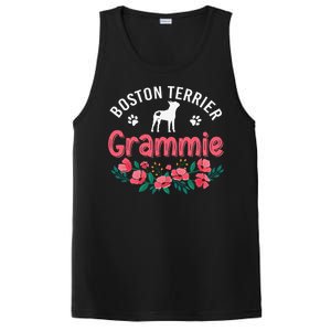 Boston Terrier Grammie Gifts Mom Funny Dog Lover Christmas PosiCharge Competitor Tank