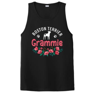 Boston Terrier Grammie Gifts Mom Funny Dog Lover Christmas PosiCharge Competitor Tank