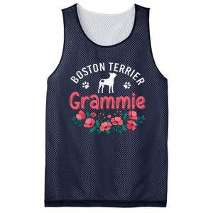 Boston Terrier Grammie Gifts Mom Funny Dog Lover Christmas Mesh Reversible Basketball Jersey Tank