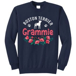 Boston Terrier Grammie Gifts Mom Funny Dog Lover Christmas Tall Sweatshirt