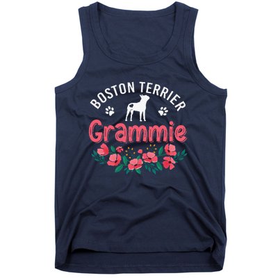 Boston Terrier Grammie Gifts Mom Funny Dog Lover Christmas Tank Top