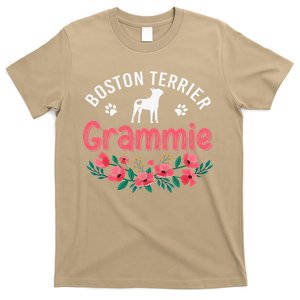 Boston Terrier Grammie Gifts Mom Funny Dog Lover Christmas T-Shirt