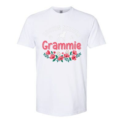 Boston Terrier Grammie Gifts Mom Funny Dog Lover Christmas Softstyle CVC T-Shirt