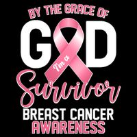 By The Grace Of God IM A Survivor Breast Cancer Awareness 16 in Basic Backpack