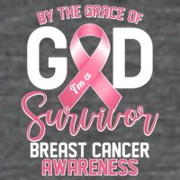 By The Grace Of God IM A Survivor Breast Cancer Awareness Tall T-Shirt