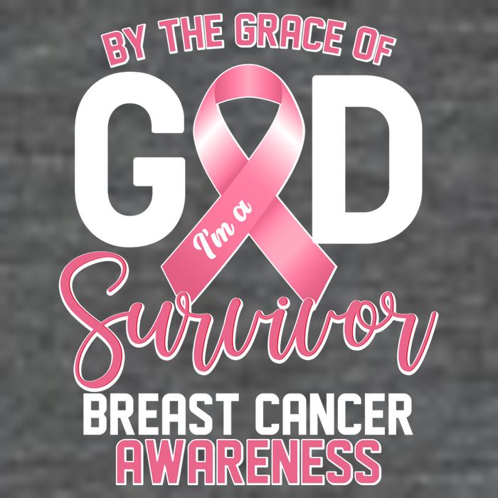 By The Grace Of God IM A Survivor Breast Cancer Awareness Tall T-Shirt