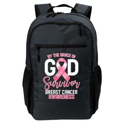 By The Grace Of God IM A Survivor Breast Cancer Awareness Backpack