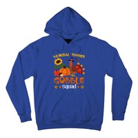 Bilingual Teacher Gobble Squad Thanksgiving Turkey Funny Great Gift Hoodie