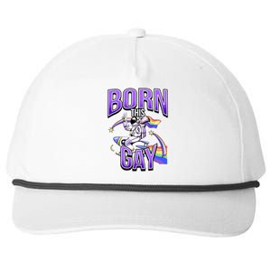 Born This Gay Rainbow Tea Equality Lesbian Lgbt Pride Great Gift Snapback Five-Panel Rope Hat