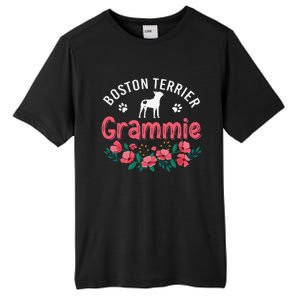 Boston Terrier Grammie Gifts Mom Funny Dog Lover Christmas Tall Fusion ChromaSoft Performance T-Shirt