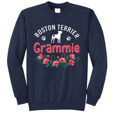 Boston Terrier Grammie Gifts Mom Funny Dog Lover Christmas Sweatshirt