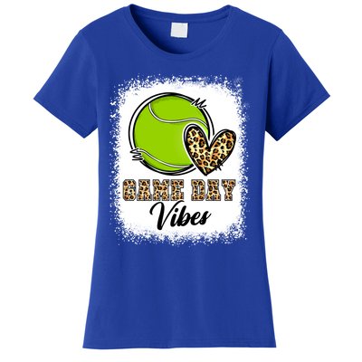 Bleached Tennis Game Day Vibes Tennis Mom Game Day Season Gift Women's T-Shirt