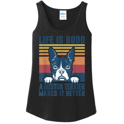 Boston Terrier Gifts For Women Men Boston Terrier Dad Mom Ladies Essential Tank