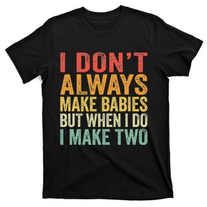 Baby Twins Gift For Pregnant Mum Dad T-Shirt