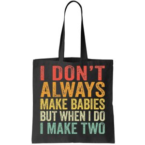 Baby Twins Gift For Pregnant Mum Dad Tote Bag