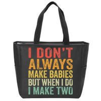 Baby Twins Gift For Pregnant Mum Dad Zip Tote Bag