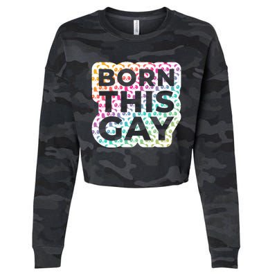 Born This Gay (Panda Edition) Cute Gift Cropped Pullover Crew