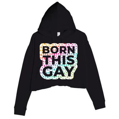 Born This Gay (Panda Edition) Cute Gift Crop Fleece Hoodie