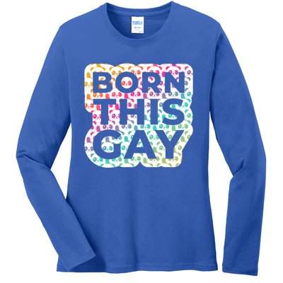 Born This Gay (Panda Edition) Cute Gift Ladies Long Sleeve Shirt