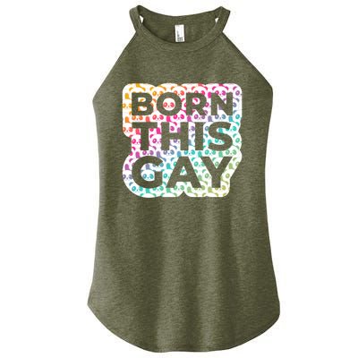 Born This Gay (Panda Edition) Cute Gift Women’s Perfect Tri Rocker Tank