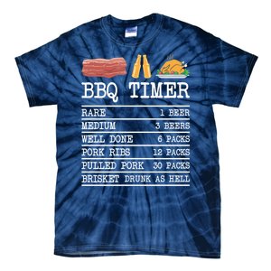 Bbq Timer Grill Beer Barbecue Funny Grilling Saying Tie-Dye T-Shirt