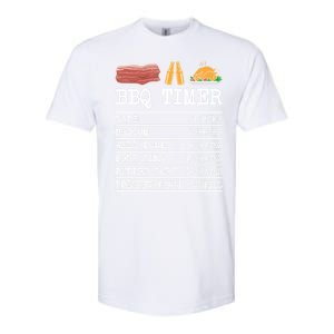 Bbq Timer Grill Beer Barbecue Funny Grilling Saying Softstyle CVC T-Shirt