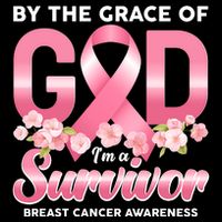 By The Grace Of God Im A Survivor Breast Cancer Awareness Impact Tech Backpack