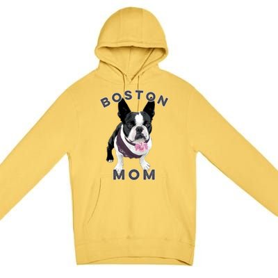 Boston Terrier Gift For Boston Mom Dog Premium Pullover Hoodie