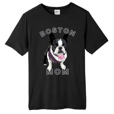 Boston Terrier Gift For Boston Mom Dog Tall Fusion ChromaSoft Performance T-Shirt