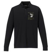 Born To Go Fishing Forced To Go To School Camo Us Flag Performance Long Sleeve Polo