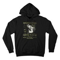 Born To Go Fishing Forced To Go To School Camo Us Flag Hoodie