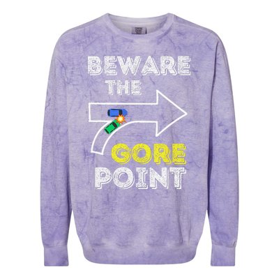 Beware The Gore Point Colorblast Crewneck Sweatshirt