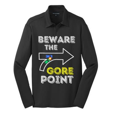 Beware The Gore Point Silk Touch Performance Long Sleeve Polo