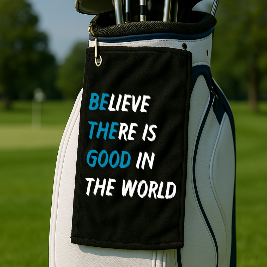 Be The Good Believe There Is Good In The World Golf Towel