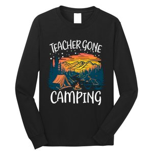 Best Teacher Gone Camping Long Sleeve Shirt