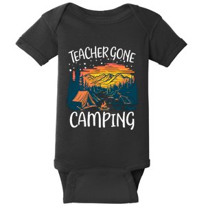 Best Teacher Gone Camping Baby Bodysuit