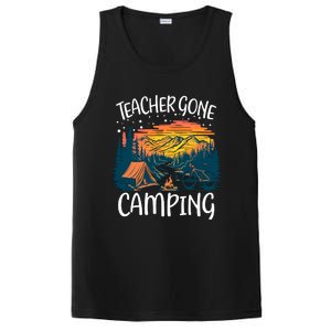 Best Teacher Gone Camping PosiCharge Competitor Tank