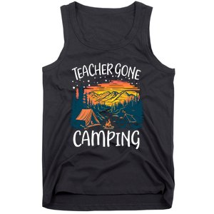 Best Teacher Gone Camping Tank Top