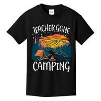 Best Teacher Gone Camping Kids T-Shirt