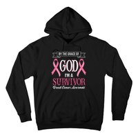 By The Grace Of God I'm A Survivor Breast Cancer Awareness Hoodie